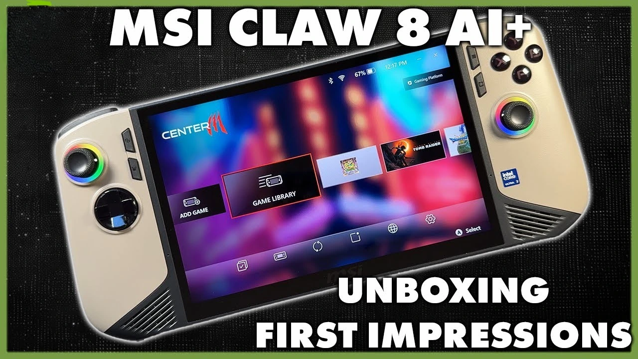 MSI Claw 8 AI+ Review: Unboxing, First Impressions and Amazing Features